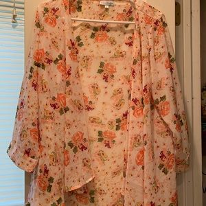 NWOT Floral Kimono